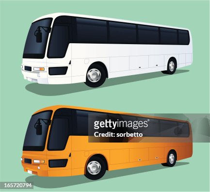 280 Coach Bus High Res Illustrations - Getty Images