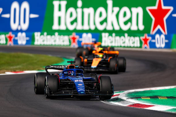 F1 Grand Prix of ItalyMONZA, ITALY - SEPTEMBER 03: Alex Albon of Great Britain and Williams during the F1 Grand Prix of Italy at Autodromo Nazionale Monza on September 03, 2023 in Monza, Italy.