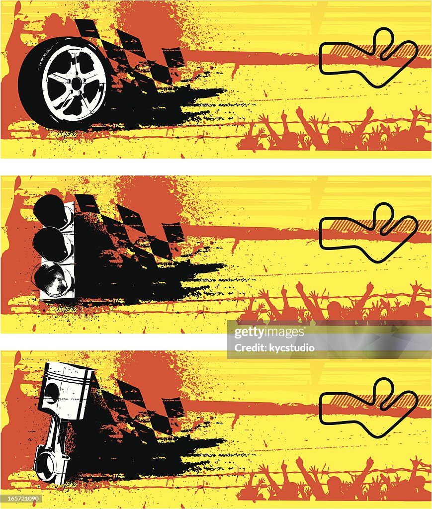 Banner Racing Animated Racing Banners High-Res Vector Graphic - Getty Images