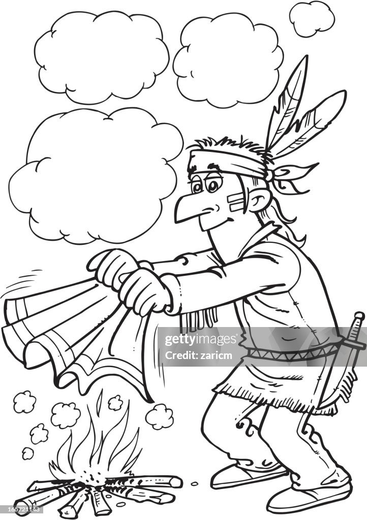 Indian and smoke signals