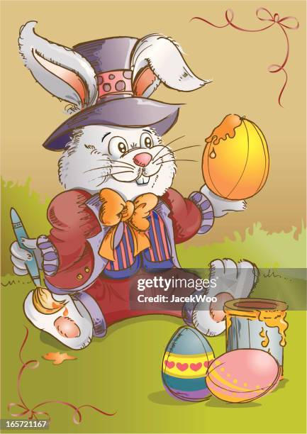 easter rabbit - easter bunny suit stock illustrations