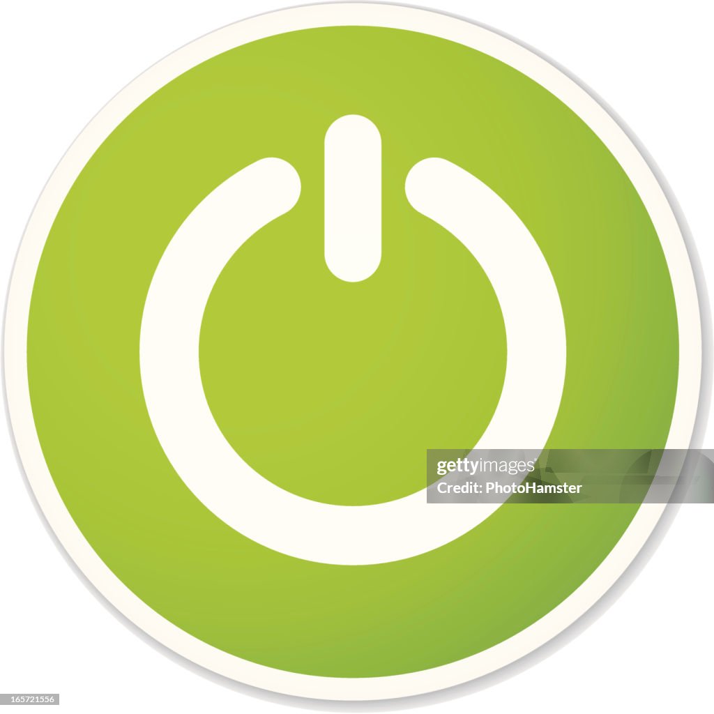 Green On Off Button High-Res Vector Graphic - Getty Images