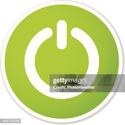 Green On Off Button High-Res Vector Graphic - Getty Images