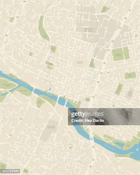 Austin Texas City Map Fotografías e imágenes de stock - Getty Images