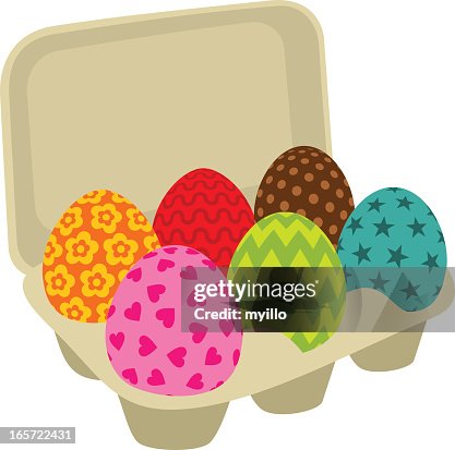 Easter eggs. Painted Easter eggs. Painted