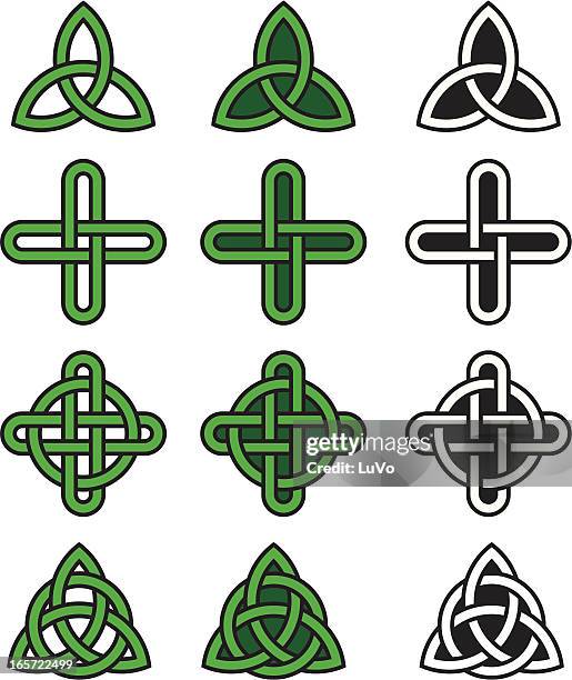 celtic knots - celtic knot stock illustrations