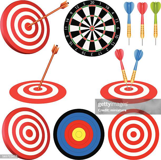 target - dart stock illustrations