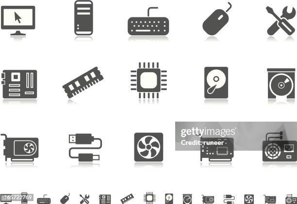 computer icons | pictoria series - computer ram stock illustrations