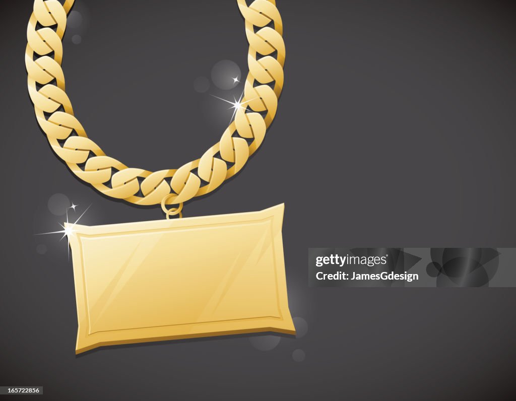 Gold Bling Chain Background