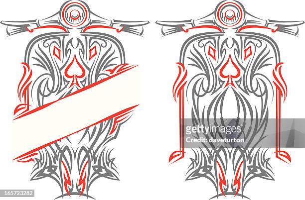 scooter pinstriped - pinstripe stock illustrations