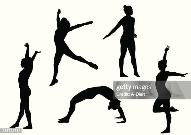 ilustrações de stock, clip art, desenhos animados e ícones de ginástica - ginástica