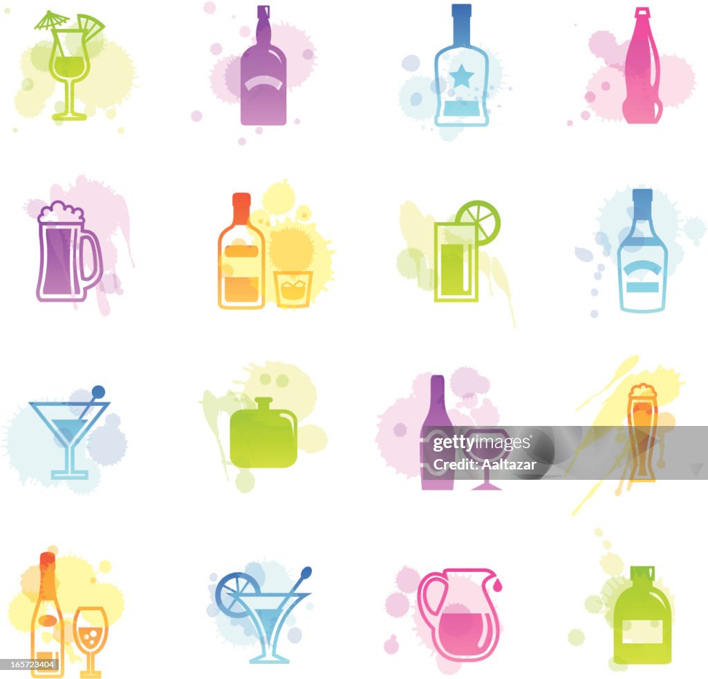 Stains Icons - Alcohol