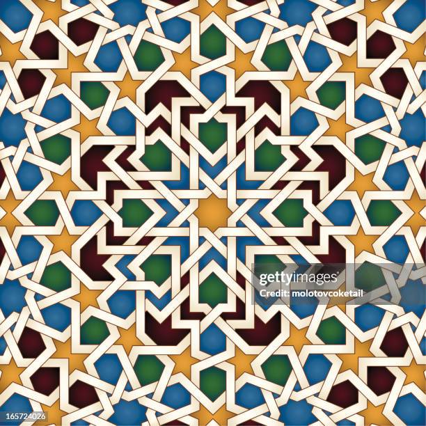 stockillustraties, clipart, cartoons en iconen met islamic pattern - islam