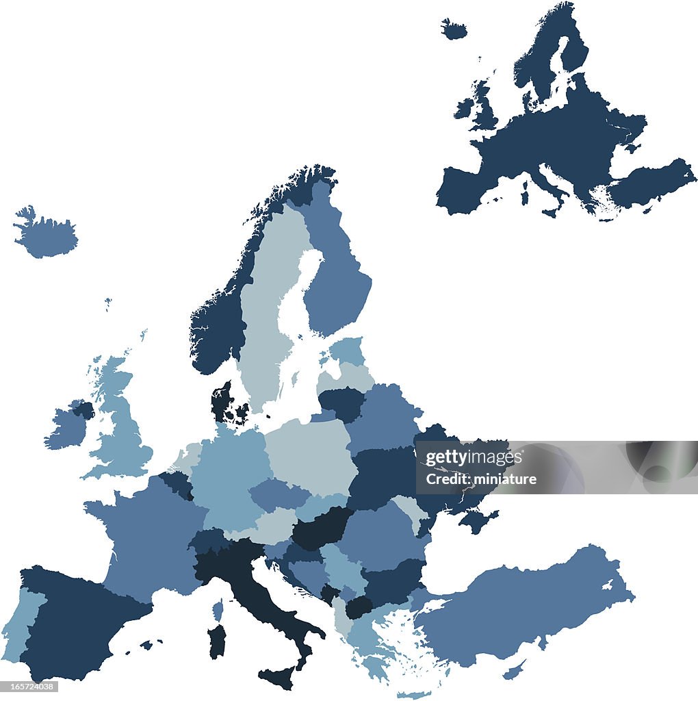 Europe Map Ries Map Of European Countries