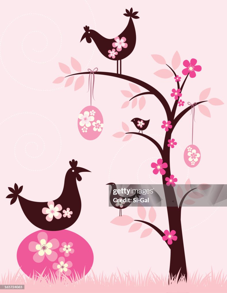 Easter Spring Vector Spring Easter High-Res Vector Graphic - Getty Images