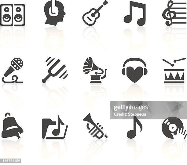 stockillustraties, clipart, cartoons en iconen met music icons - drum percussion instrument