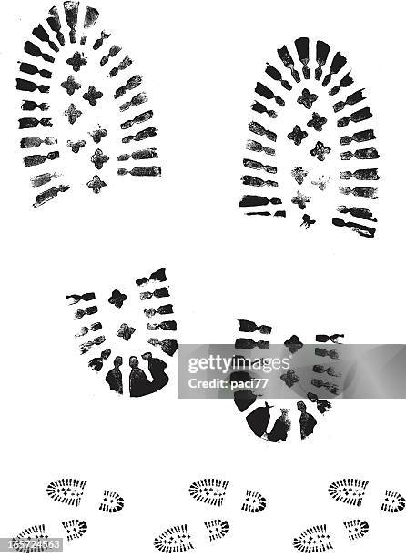 boot print - wellington boots stock illustrations