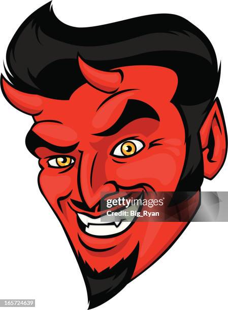 the devil - devil horn stock illustrations