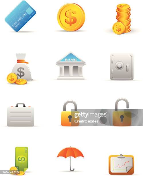 Financial Icon Set High-Res Vector Graphic