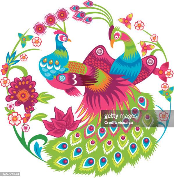 peacock - peacock stock illustrations