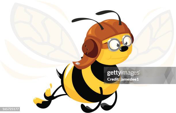 killer bee - aviation hat stock illustrations