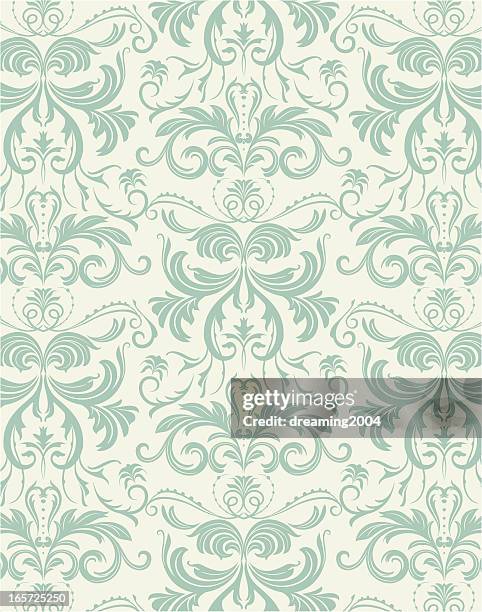 victoria floral pattern - baroque stock illustrations