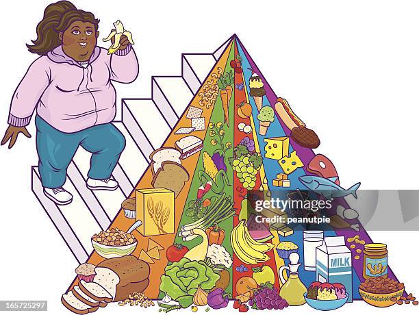Junk Pyramid Junk Food Pyramid Vector Art Getty Images