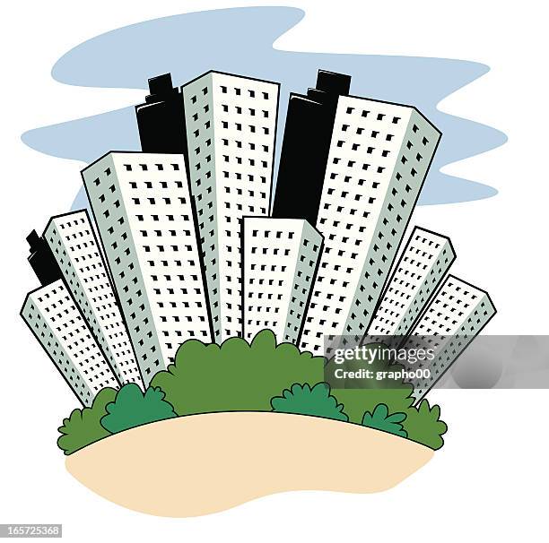 town - copse stock illustrations
