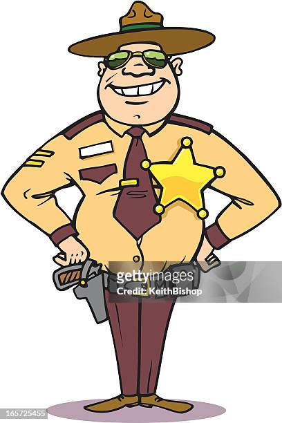 Sheriff Law Enforcement Police Cartoon High-Res Vector Graphic - Getty  Images