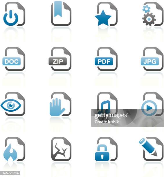 bluesico - set 21 (files) - broken pencil white background stock illustrations