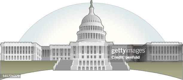 capitol building - senate stock illustrations