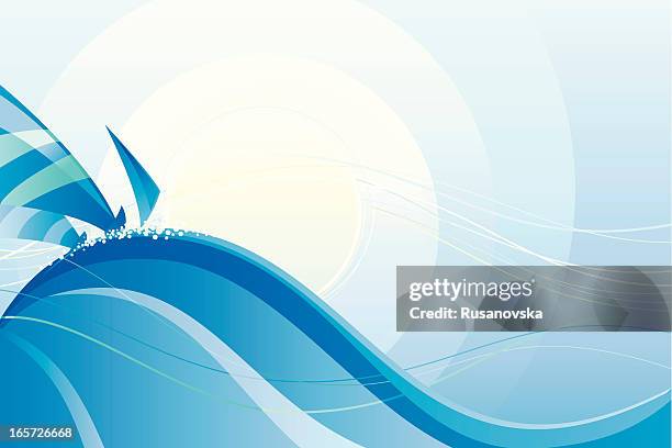 sailing background - sailboat racing stock illustrations