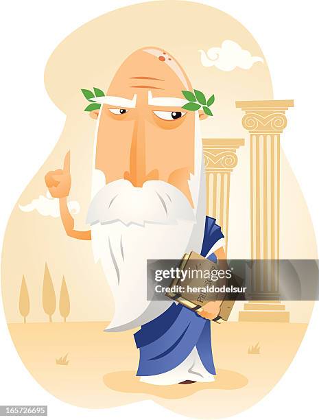 filósofo de la antigua grecia - griechisch stock-grafiken, -clipart, -cartoons und -symbole