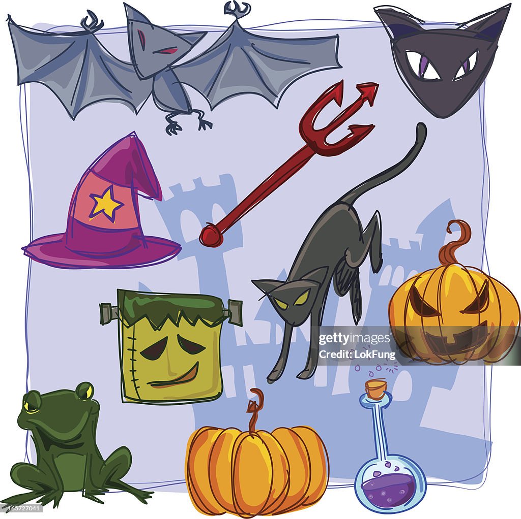 Halloween collection in colour