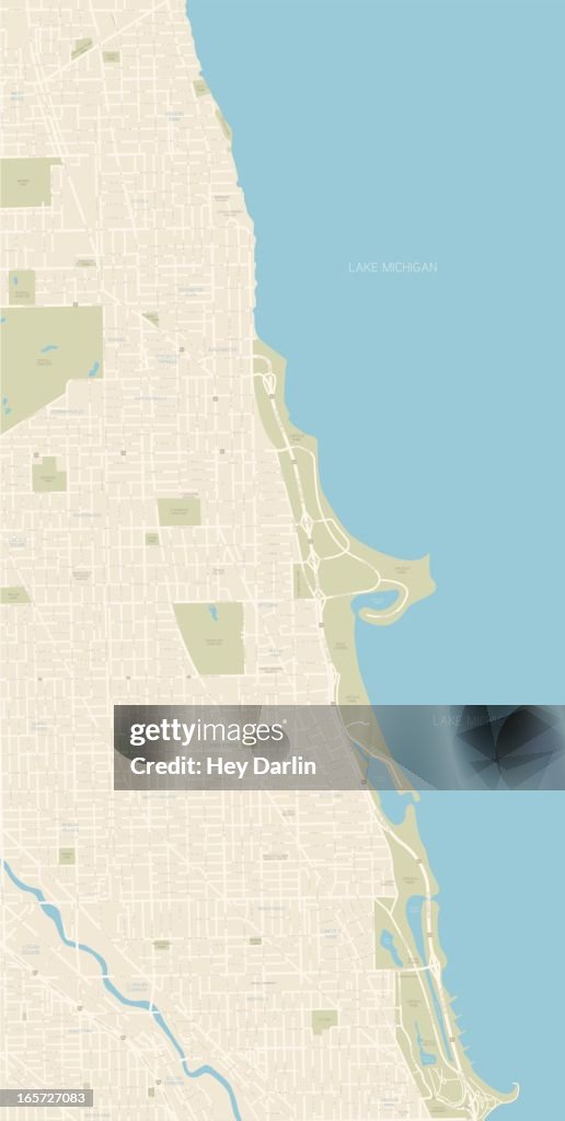 Chicago Map Northern Coast