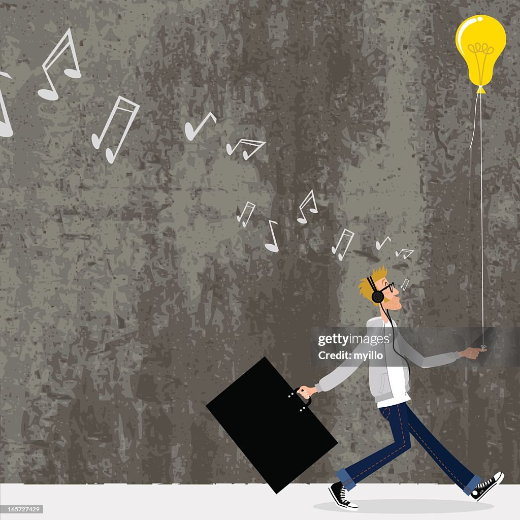 Great idea. Designer going to a job interview