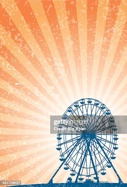 stockillustraties, clipart, cartoons en iconen met carnival ferris wheel - agricultural fair