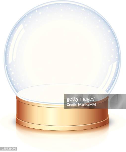 empty snow globe - snow globe stock illustrations