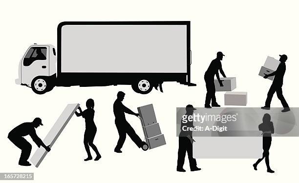 ilustrações de stock, clip art, desenhos animados e ícones de movingaway - removal men