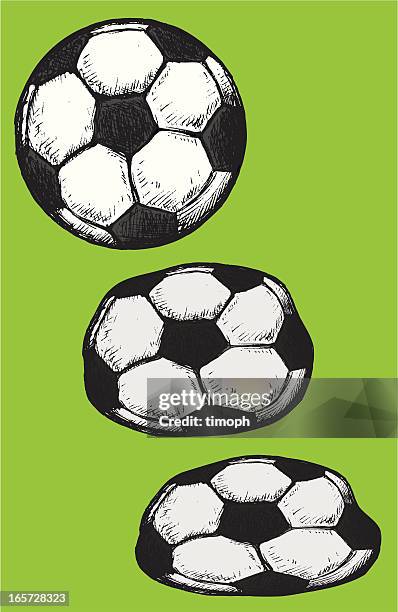 footballs - deflated stock illustrations