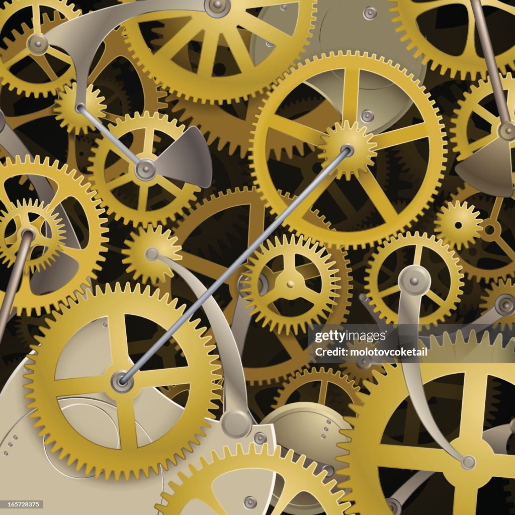 High Resolution Clockwork Clockwork Background High-Res Vector Graphic - Getty Images