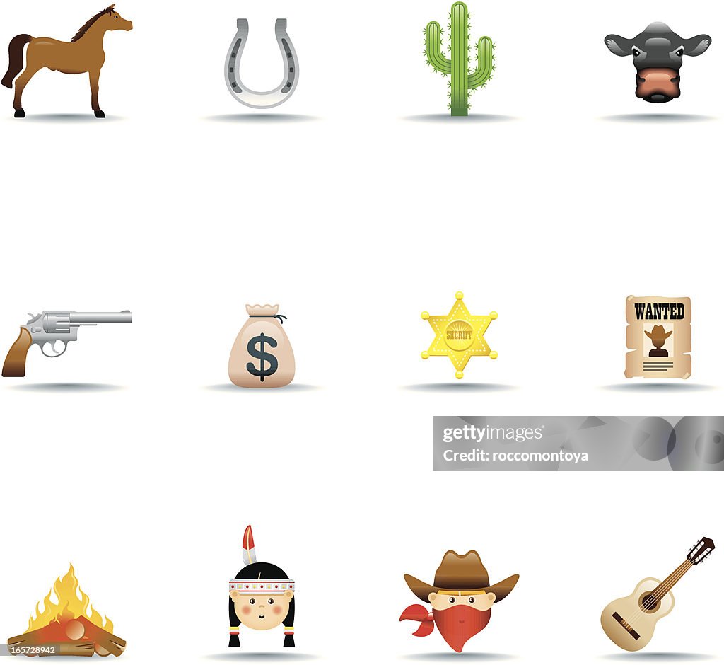 Icon Set, Cowboys
