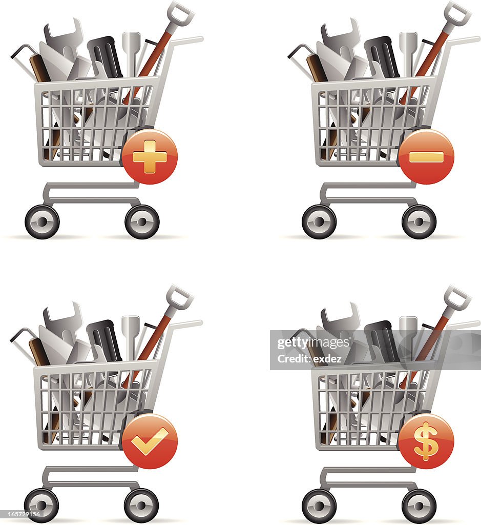 Engineering equipments in shopping cart