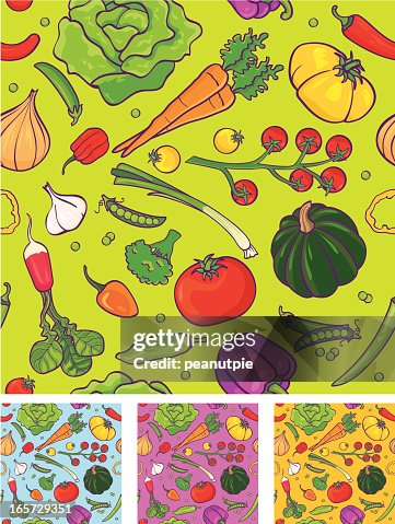 Vegetable color patterns Vegetable color patterns