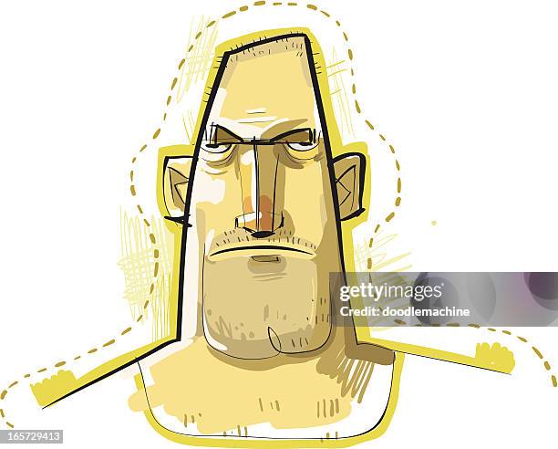 schwierige guy - hair stubble stock-grafiken, -clipart, -cartoons und -symbole