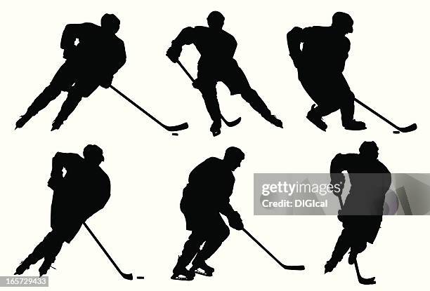 ilustrações, clipart, desenhos animados e ícones de jogadores de hóquei - hockey