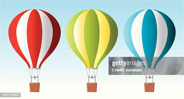 illustrazioni stock, clip art, cartoni animati e icone di tendenza di aria baloons - air travel