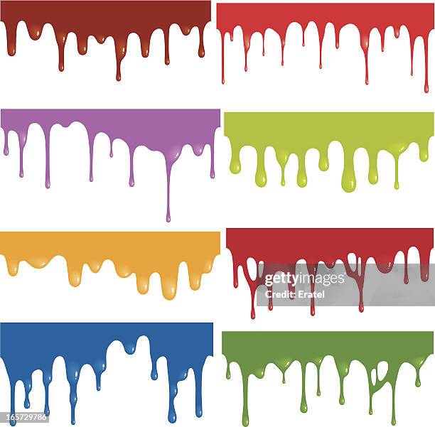 seamless drips - liquid chocolate stock illustrations