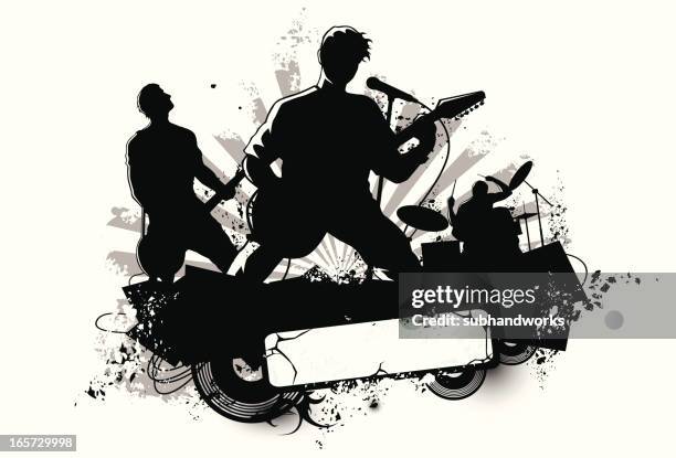 rock-konzert - bassgitarre stock-grafiken, -clipart, -cartoons und -symbole