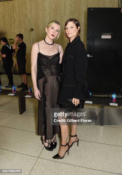 Lily Rabe and Louisa Jacobson at the Jason Wu Collection Spring 2024 Ready To Wear Fashion Show on September 10, 2023 in New York, New York.